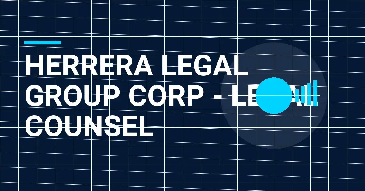 Herrera Legal Group Corp - Legal Counsel