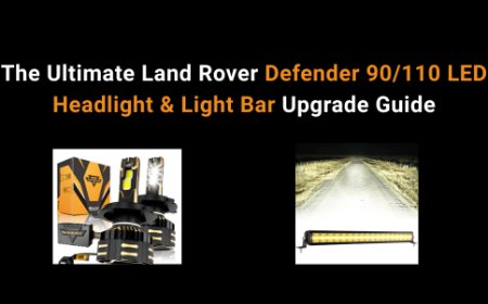 Defender 90/110 LED Headlight and Light Bar Upgrade